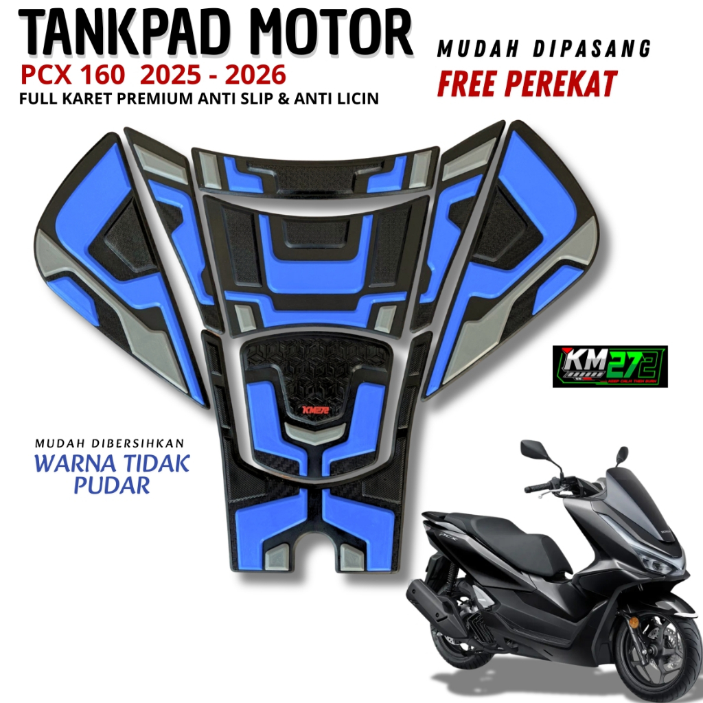 KM272 PCX 160 Motorcycle Deckpad 2025 ถึง 2026 ทุกประเภททําจากยาง