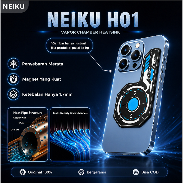 NEIKU H01 Vapor Chamber ฮีทซิงค์แผ่นดูดแม่เหล็ก