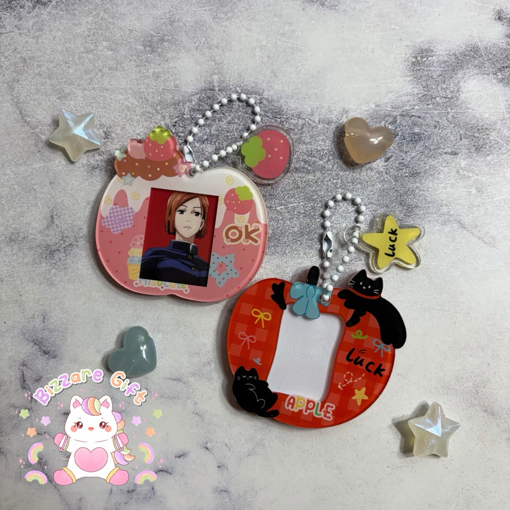 Id Photo Holder พวงกุญแจอะนิเมะ KPOP Trinkets