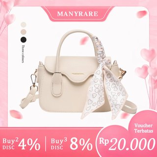 Manyrare Tas Wanita Three Angel Bag Tas Selempang SlingBag Modis Elegan Warna Solid
