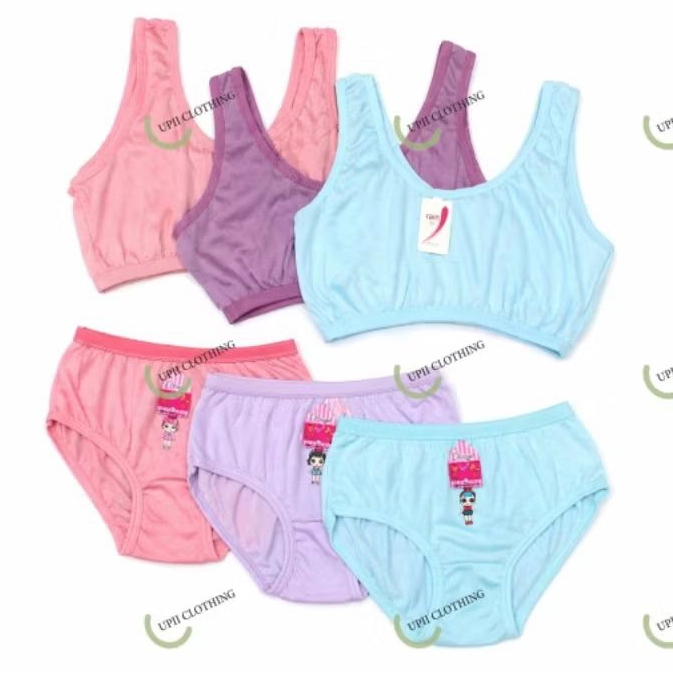 SAVING COMBO PACKAGE สําหรับ GIRLS UNDERWEAR AND GIRLS MINISET สําหรับ AGES 7 ถึง 14 ปี