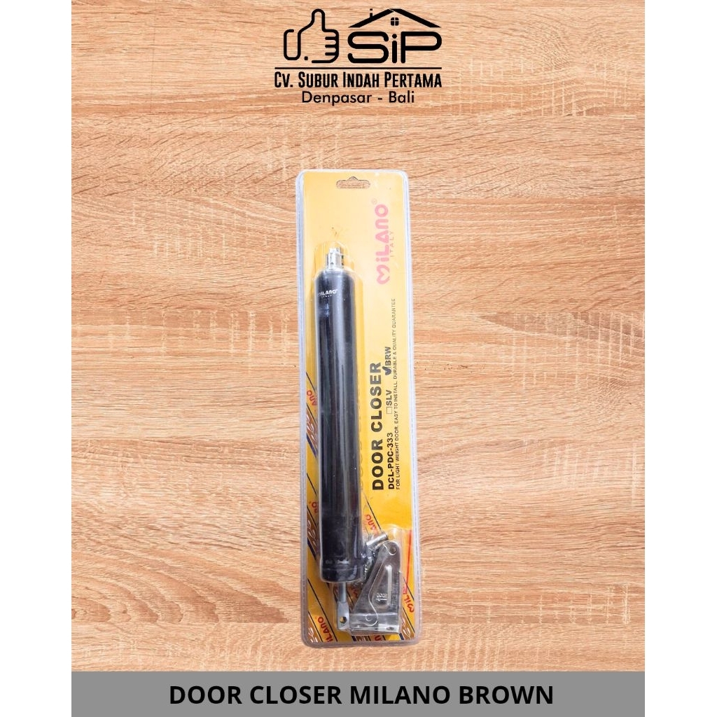 ประตูปิด MILANO BROWN/DOOR CLOSER MILANO BROWN/DOOR CLOSER ยี่ห้อ MILANO