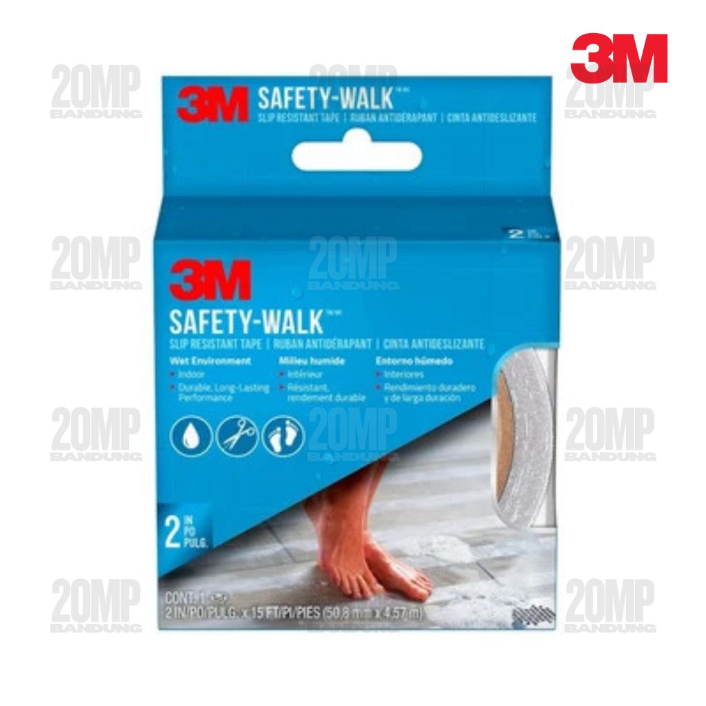 Safety Walk โปร่งใส BATHROOM กาวกันลื่น 3M 5 Cmx4.5 Mtr CLEAR BATHROOM Safety TAPE 2 INCH