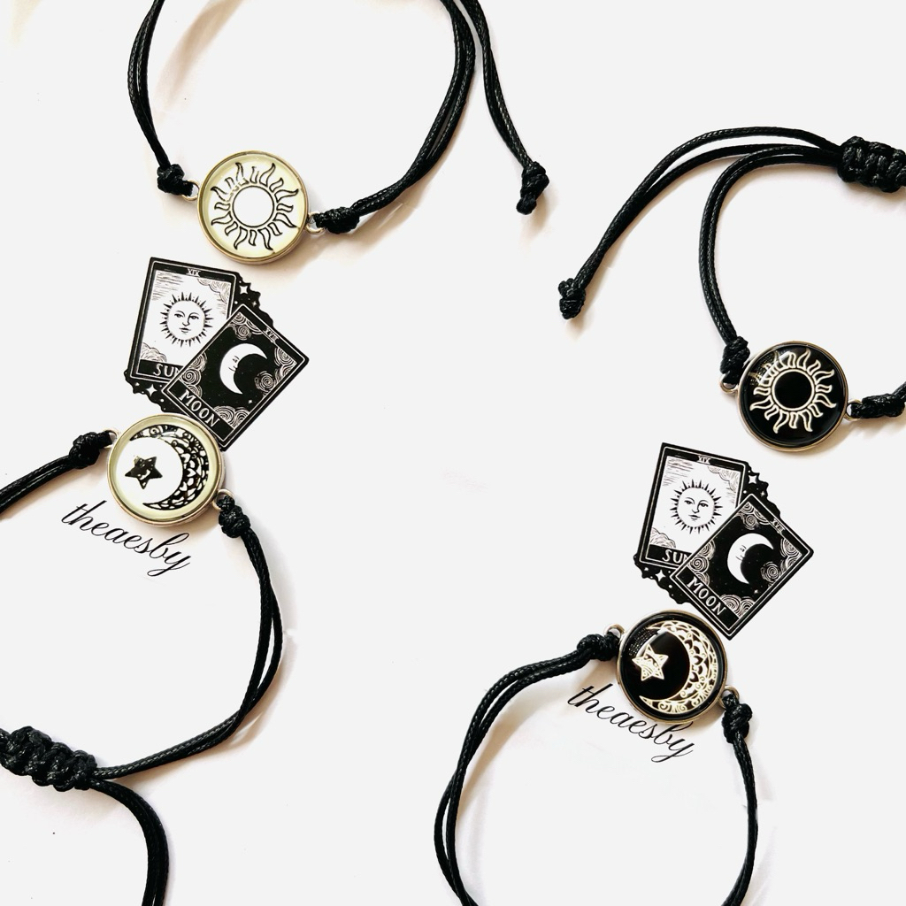 MATAHARI MOON AND SUN COUPLE BRACELET, MOON AND SUN COUPLE BRACELET, MOON COUPLE BRACELET, MOON COUP