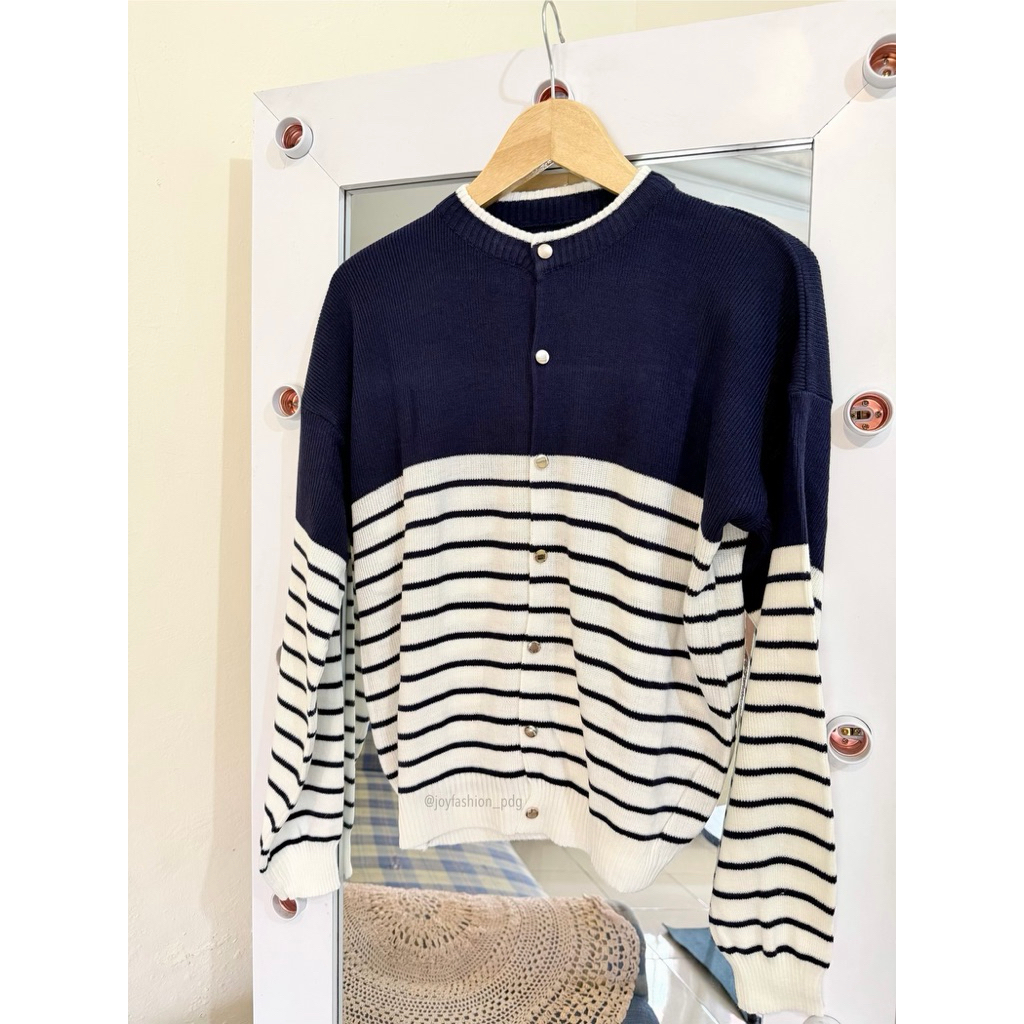 BRITNEY OUTER/ STRIPED CARDIGAN/ CARDIGAN