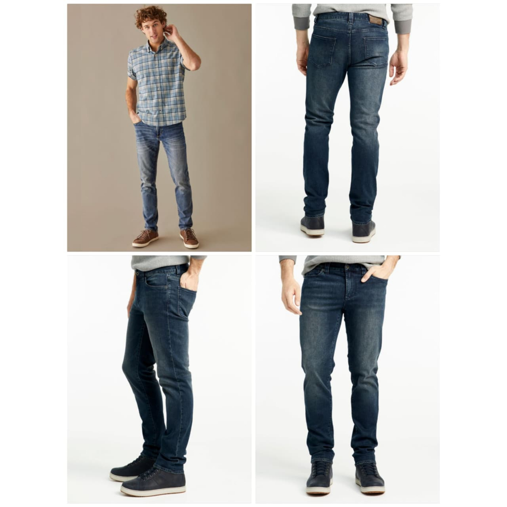 LLBean Signature Five Pocket Stretch Slim Straight Jeans