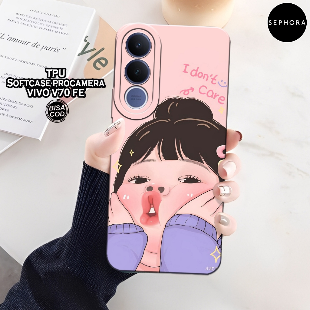 เคส HP ล่าสุด VIVO V70 FE 2026 - เคสแฟชั่นสาวอ้วน - เคส VIVO V70 FE 2026 Softcase - เคสกล้อง Pro - เ