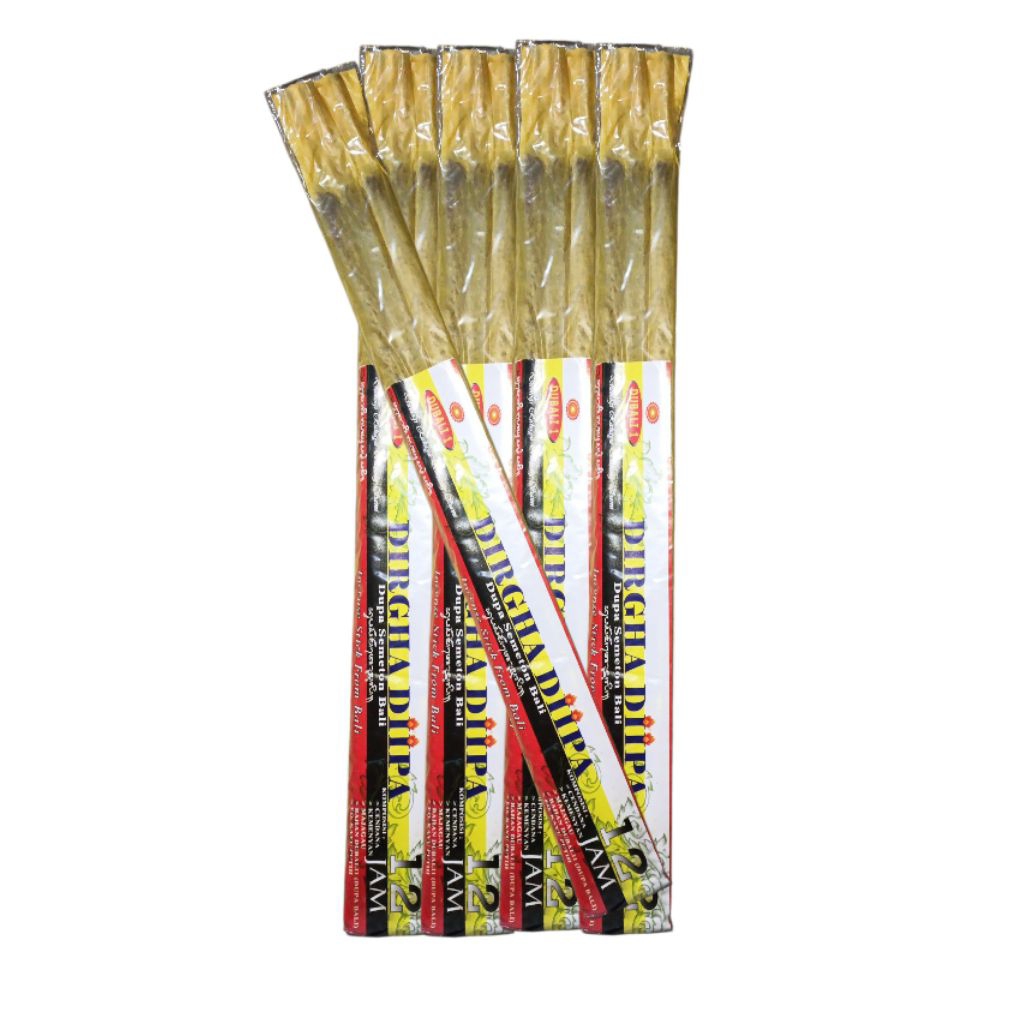 Dubali ธูปหอมสมุนไพร Dirgha Diipa Flame 12 ชั่วโมง Hio Fragrant Aromatherapy Eucalyptus Aroma 3 แท่ง