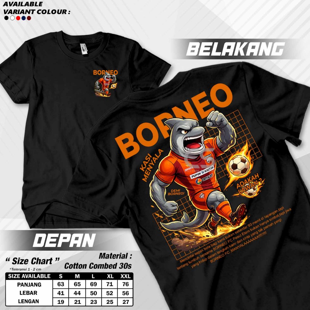 BORNEO FC SAMARINDA PESUT ETAM FOOTBALL เสื้อยืด