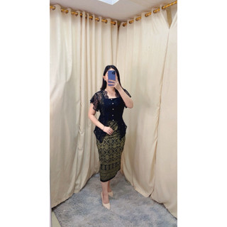 DRESS BATIK ADELYN/ DRESS BATIK KEKINIAN/DRESS BATIK COUPLE/DRESS PESTA NATAL/DRESS WISUDA/BATIK TERBARU/DRESS BRIDESMAID  /KEBAYA WISUDA Kondangan Long Sleeve Rompi