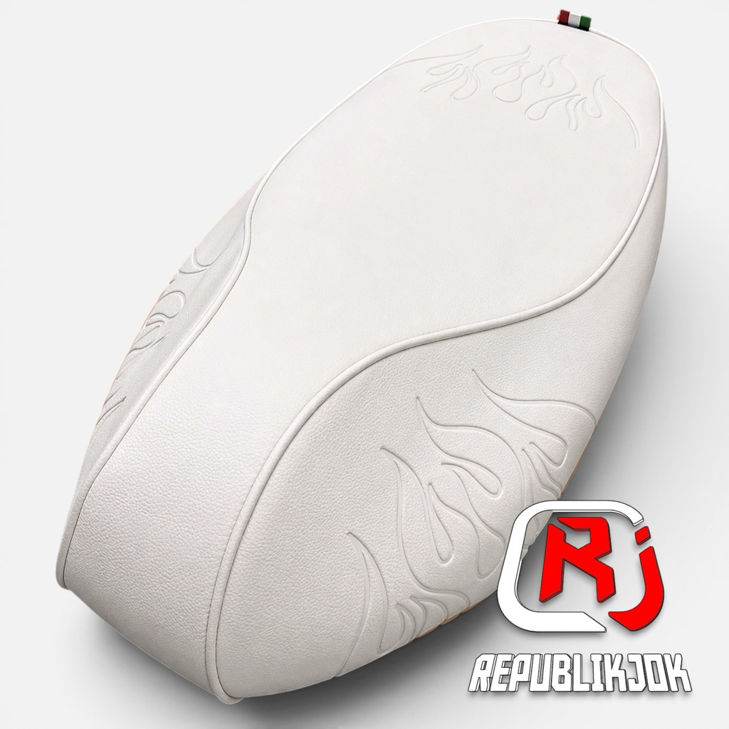 VESPA SPRINT & PRIMAVERA WHITE JUSTINBIEBER ผ้าคลุมเบาะมอเตอร์ไซค์