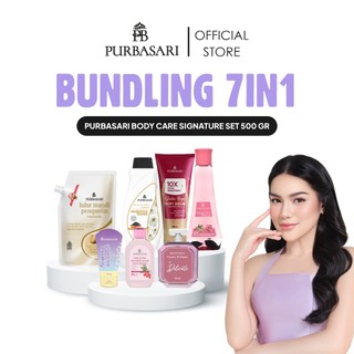 [7in1] Purbasari Body Care Signature Set 500gr / Bride Set Essentials / Lulur Pengantin / Minyak Zaitun / Serum Tubuh / Lotion / Set Perawatan Kulit