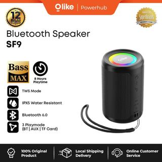 [UPGRADED PRODUCT] OLIKE Speaker Bluetooth SF9 with LED Light HD Audio Stereo Bass Max | IPX5 Water Resistant | 8 Jam Playtime | Bluetooth 6.0