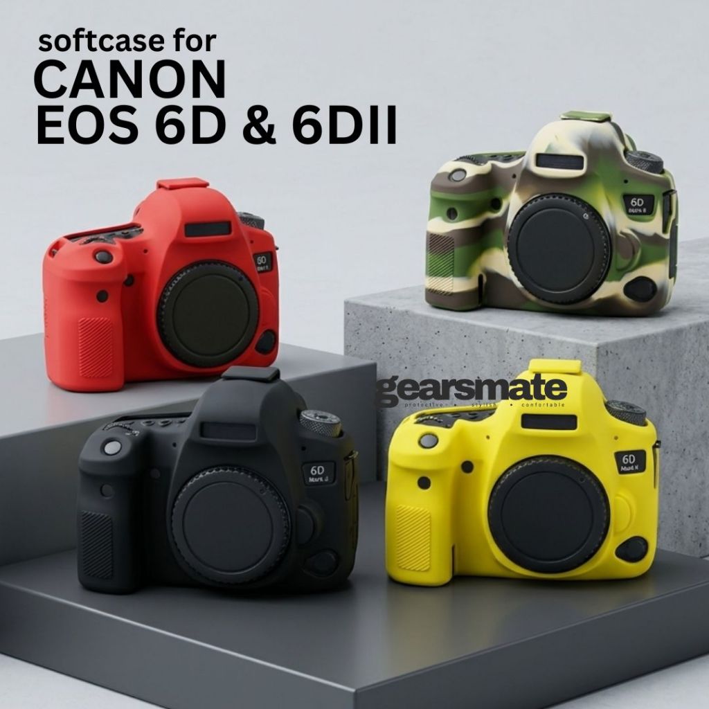 Softcase Cover Canon EOS 6D 6DII 6D2 6D Mark 2 Rubber Body Camera Protector