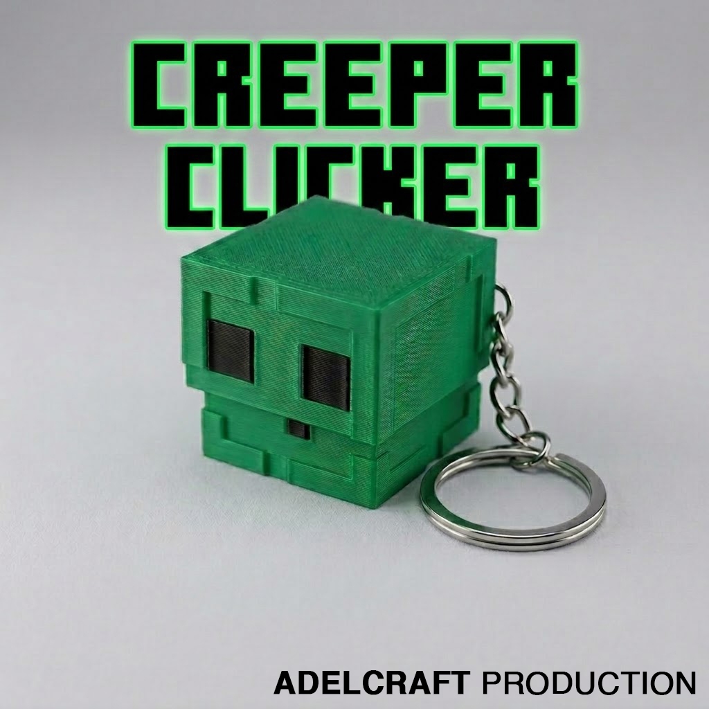 Tokiko - fanart Head Creeper Fidget Clicker พวงกุญแจคีย์บอร์ดแบบกลไก ASMR