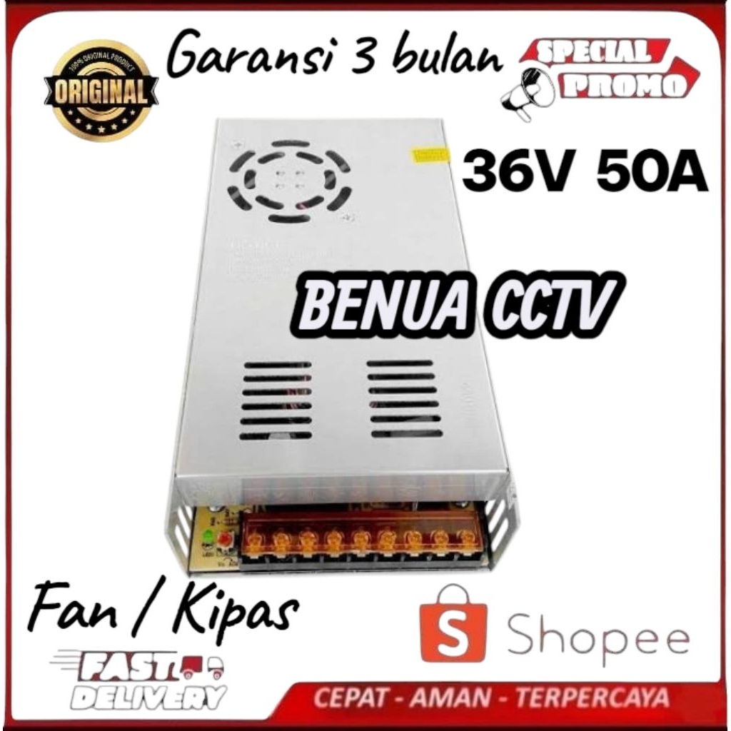 พาวเวอร์ซัพพลาย 36V 50A สวิตชิ่ง PSU 36 โวลต์ 50A