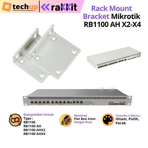 RAKKIT ชุดแร็คเมาท์ Mikrotik RB1100 RB1100AH RB1100AHX2 RB1100AHX4 ชั้นวางเซิร์ฟเวอร์หู ที่วางหู ชั้