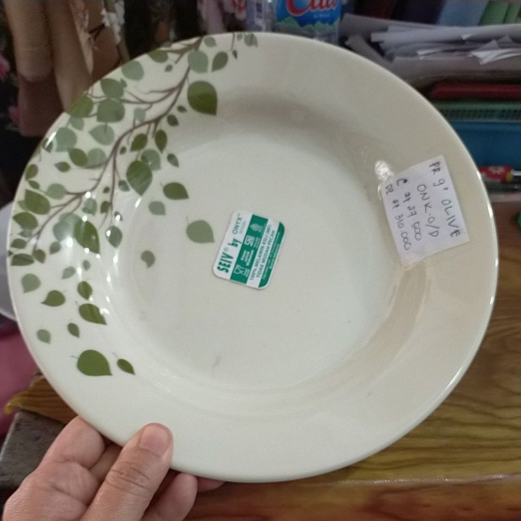 จาน DINNER 9" - OLIVE TREE - MELAMIN ONYX - SEIV