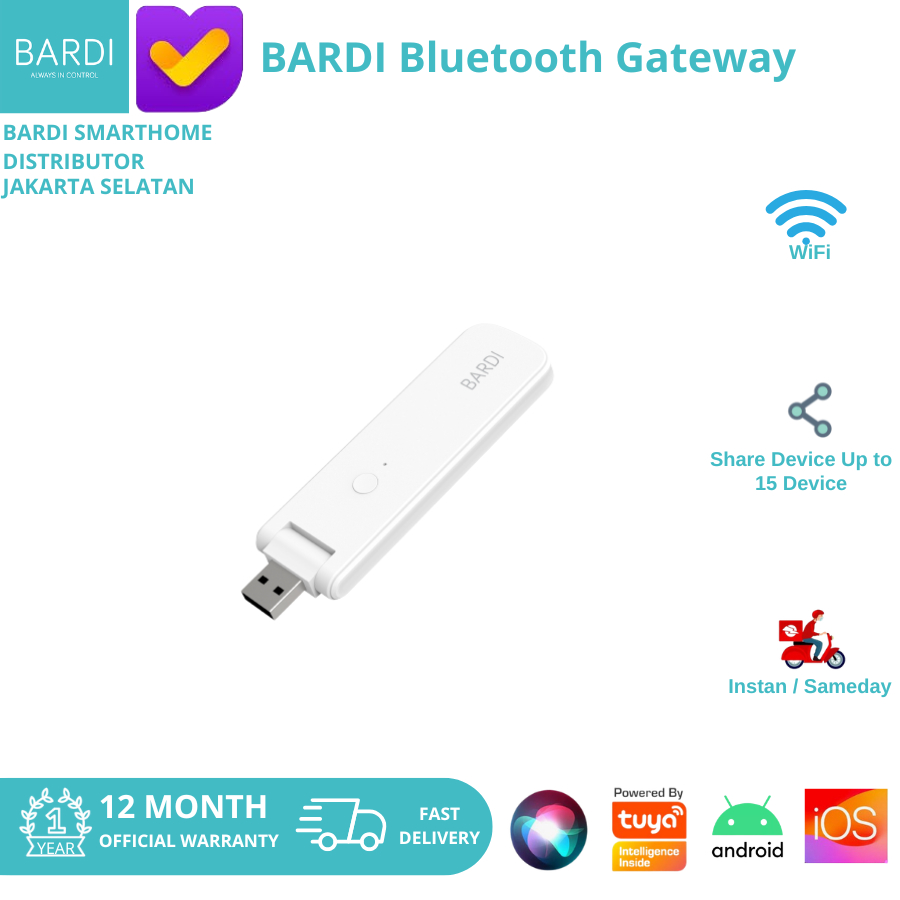 BARDI สมาร์ทบลูทูธเกตเวย์ WiFi Hub