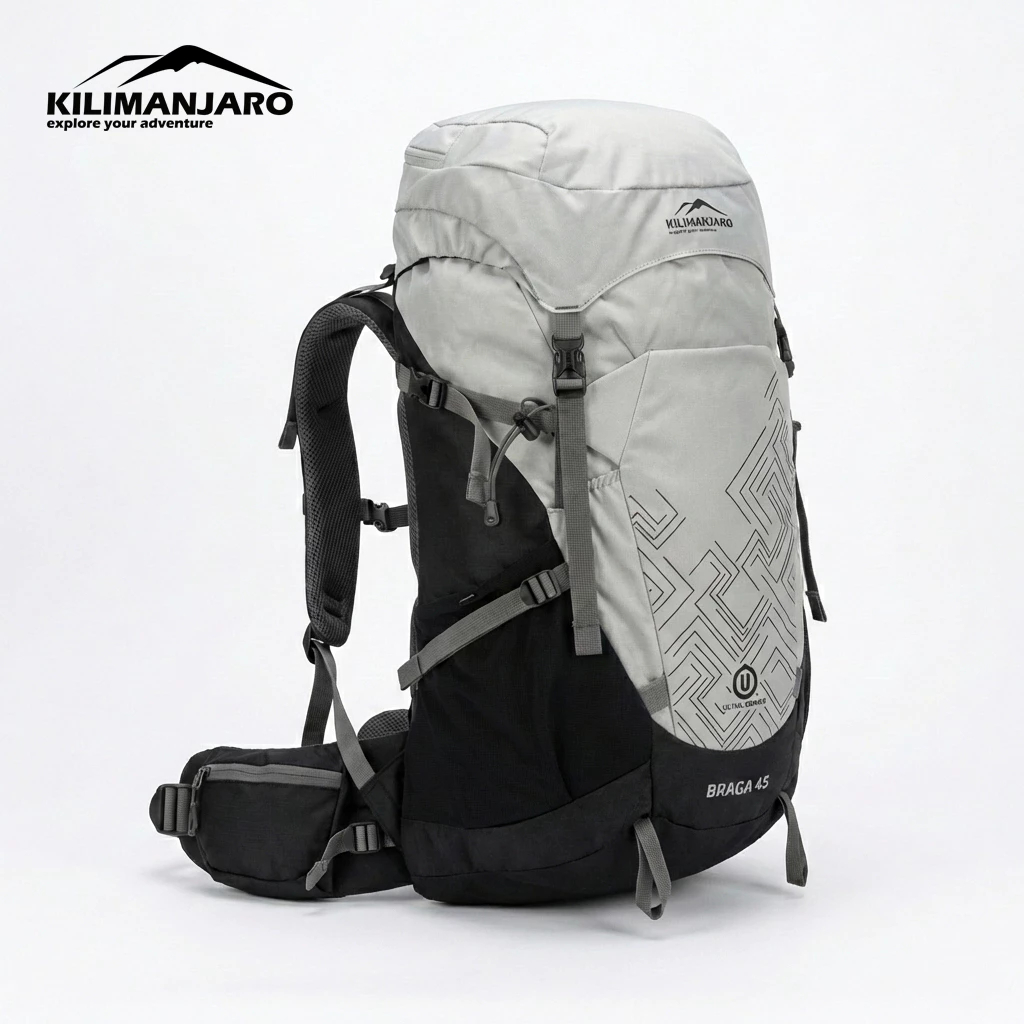 Kilimanjaro BRAGA 45 L Carrier Bag แถมฟรี ผ้าคลุมกันฝน - กระเป๋าภูเขา Kilimanosaro 45L ดั้งเดิม