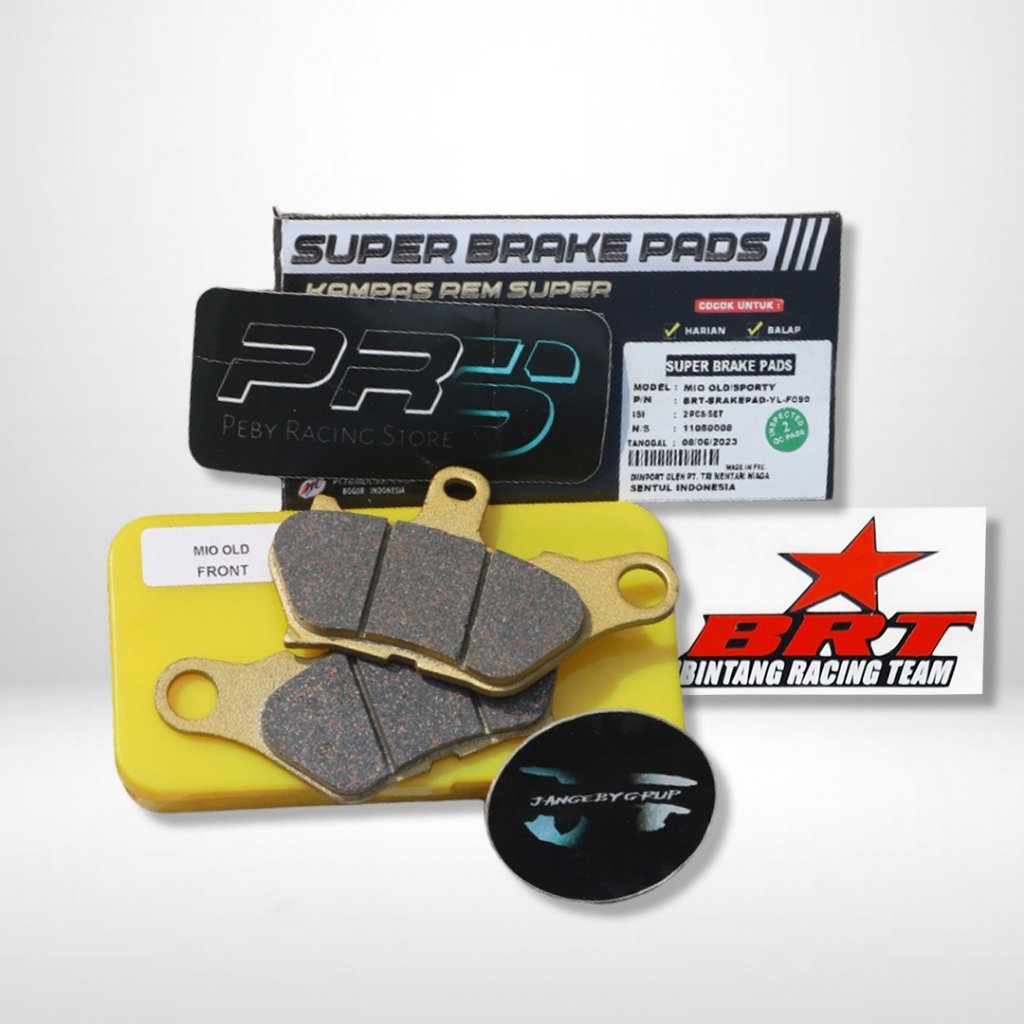 BRT MIO เก่า (หน้า) ผ้าเบรค PEBY RACING STORE BRT ดั้งเดิม 1000%