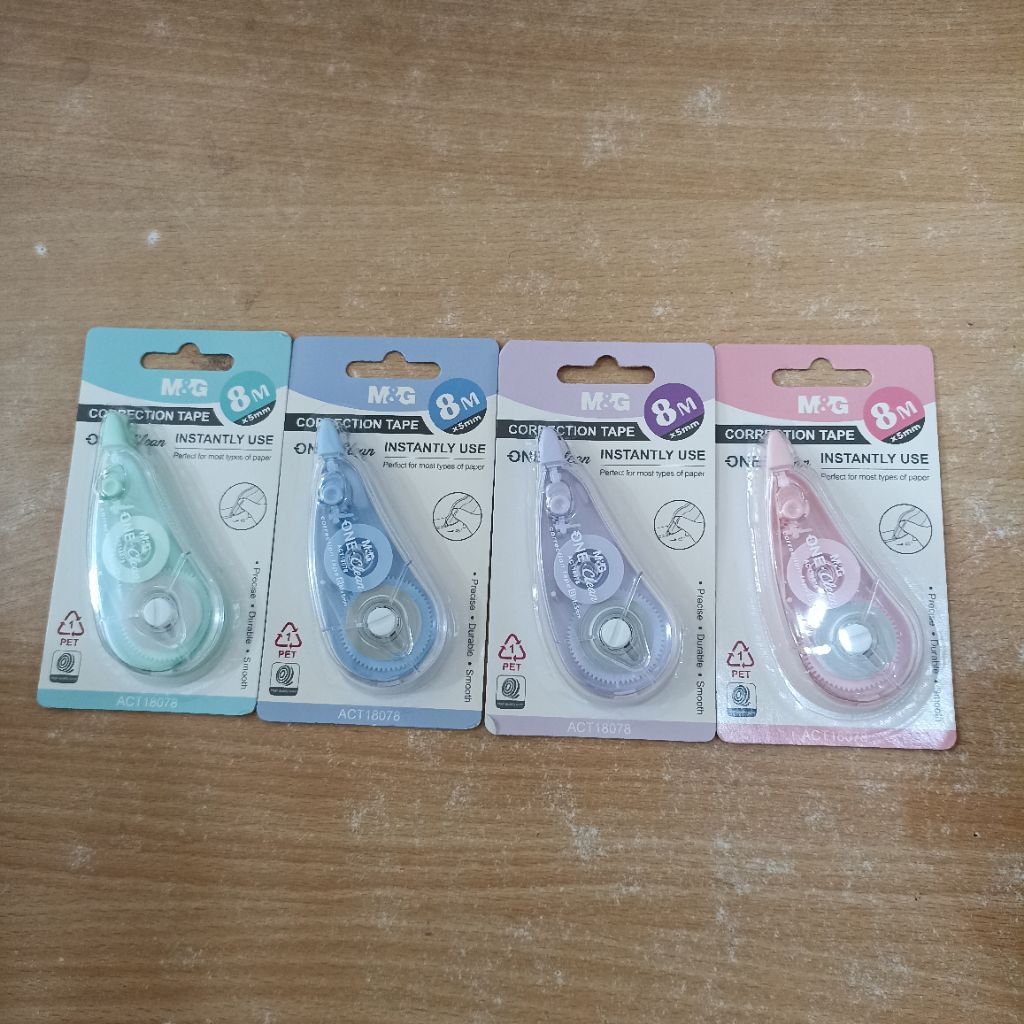 M&G ONE Clean Correction Tape 8m 4 สี