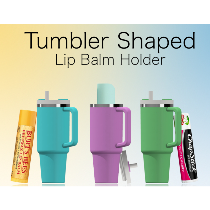 3D Thumbler Shaped love Shaped Lip Balm ที่วางลิปสติก lipbalm รุ่น thumbler น่ารักไม่ซ้ําใคร พกพาสะด