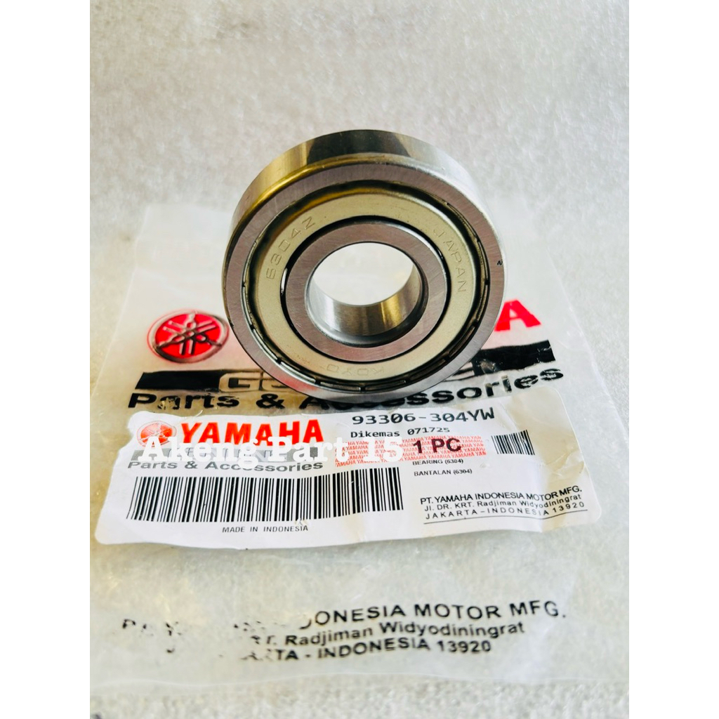 แบริ่ง Laher Nap Gear 6304zz 1PC Yamaha R25 MT-25 เดิม
