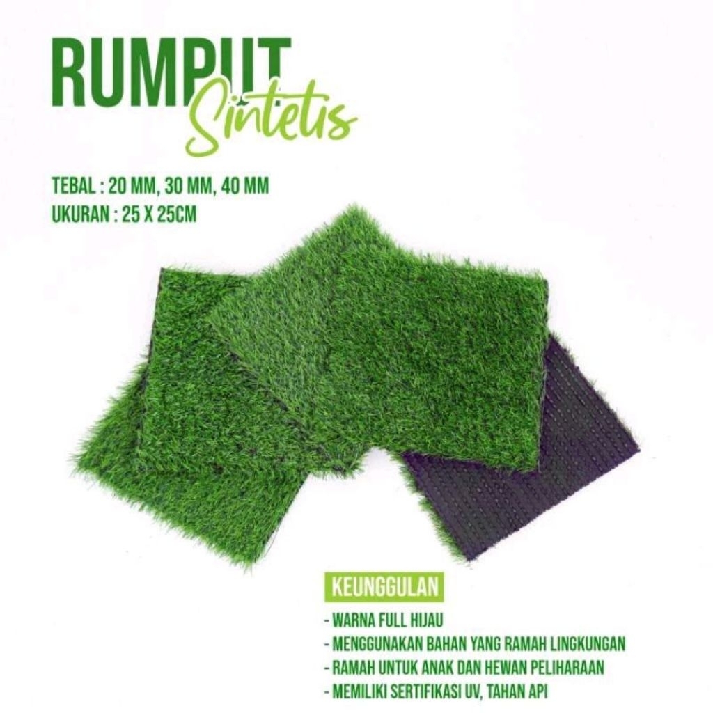 ARTIFICIAL GRASS CARPET สังเคราะห์ GRASS CARPET Home Craft วัสดุแท่งน้ําแข็ง