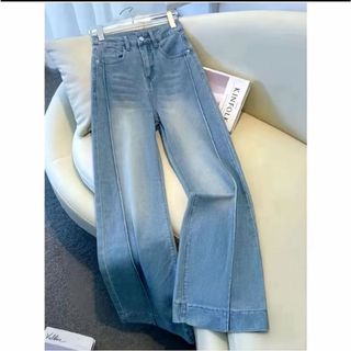 Celana Baggy Jeans Kulot Tulang Highwaist loose Lipat Bawah vintage