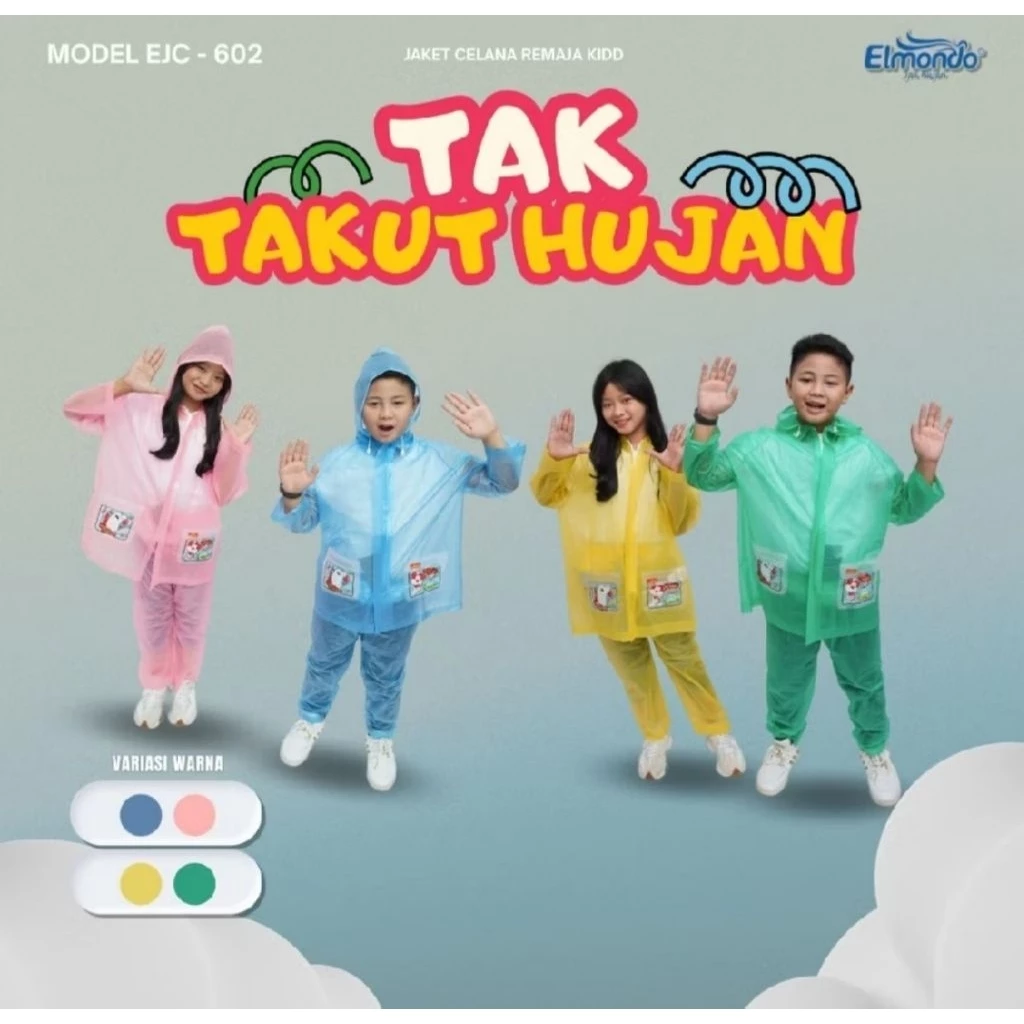 เสื้อกันฝนเด็ก/ชุดเสื้อกันฝนเด็ก/ชุดเสื้อกันฝน/Elmondo 602 Coat thumbnail 3