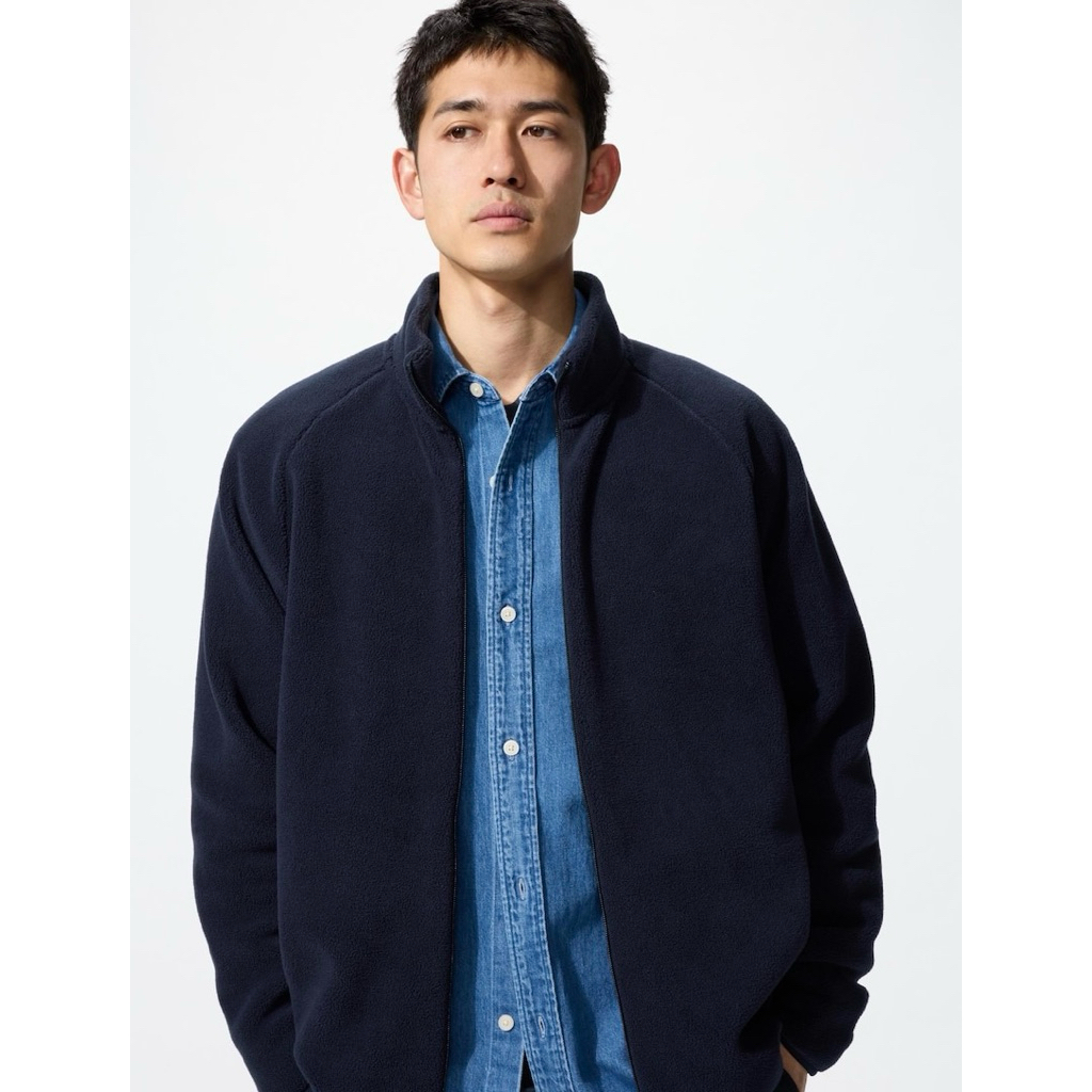 Uniqlo Polar Tech Fleece Navy Original Casual Jacket - M