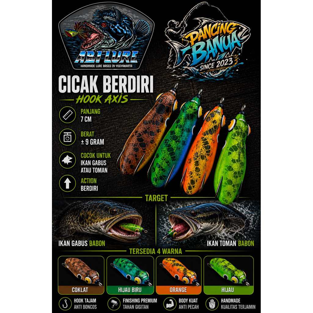 SOFT FROG ABI LURE STANDING GECK 7CM-9GRAM