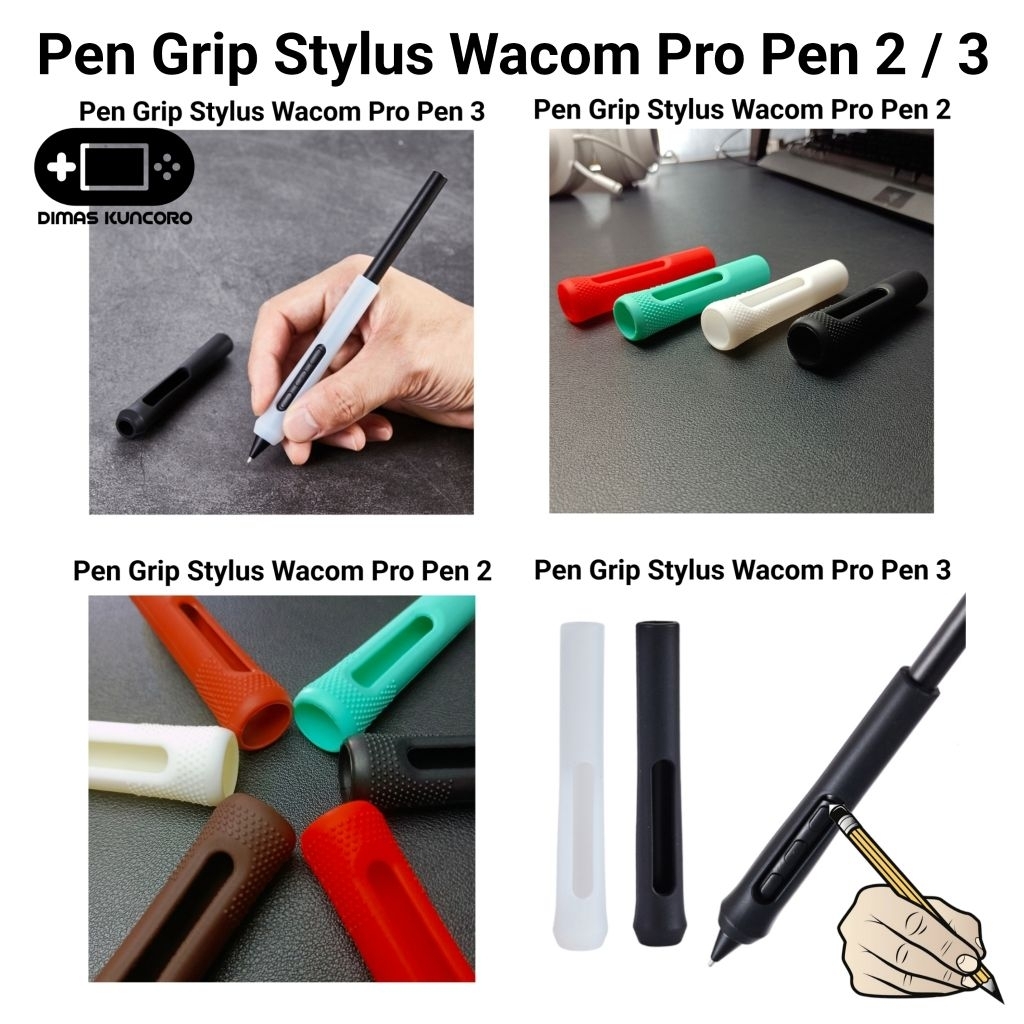 ปากกา Grip Stylus Wacom Pro Pen 2 / 3 soft case ปากกาดินสอ wacom intuos cintiq mobilestudio movinkpad pro ปากกาป้องกัน