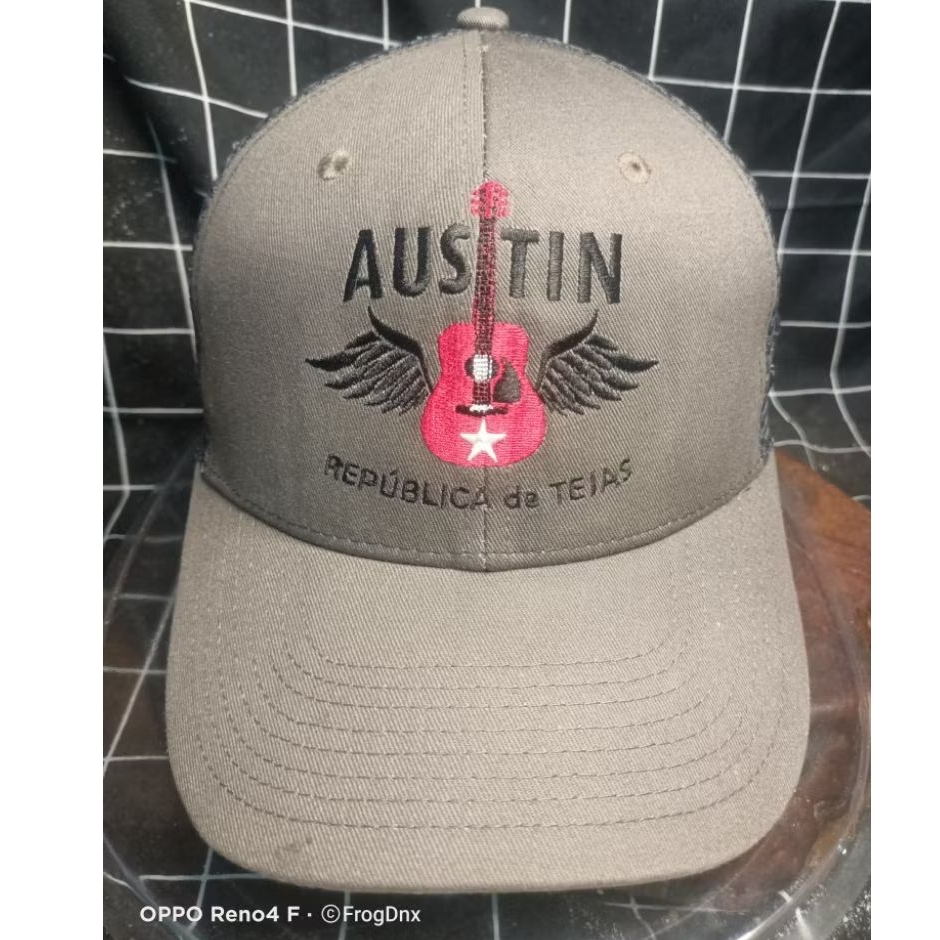 Trucker-Austin-Gitar Wings-Dark Grey-Poliester-Adult