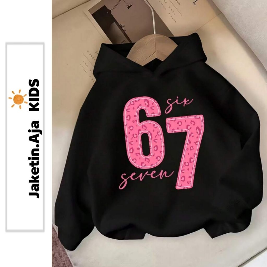 Jacket Aja Kids - เสื้อฮู้ดเด็กผู้หญิง 67 SIX SEVEN CUTE (1th - 12th) เสื้อแจ็คเก็ตเด็กผู้หญิงสไตล์เ