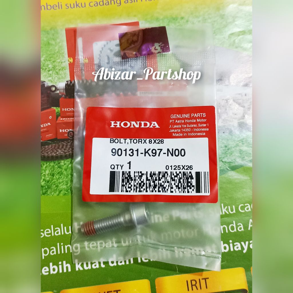 90131K97N00 Torx Bolt 8x28/เบรคหน้าcaliper Bolt PCX 150 K97 ADV 150 K0W ADV 160 K0WL PCX 160 K1Z Sty