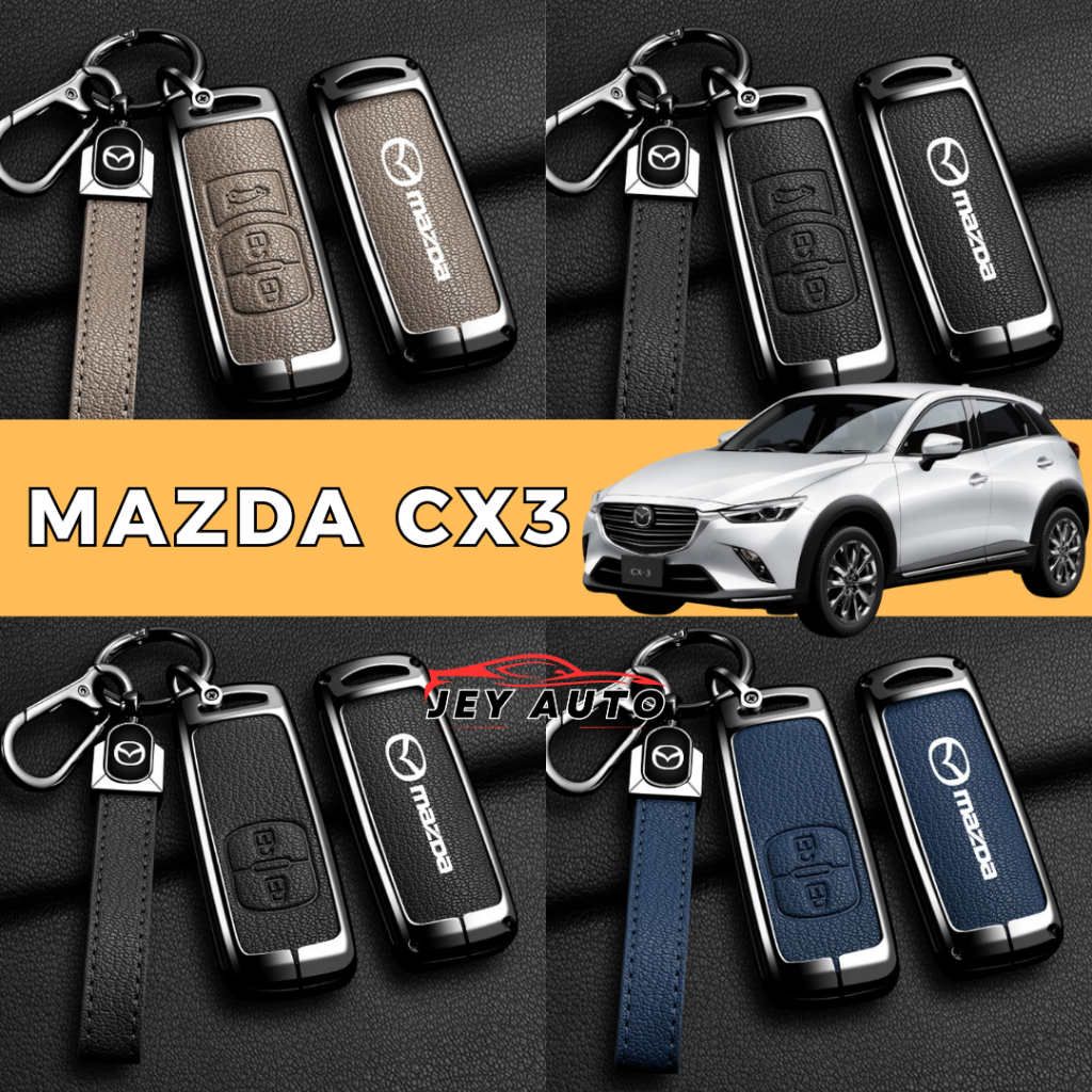 Mazda CX3 Alloy + เคสกุญแจหนัง / เคสกุญแจ Mazda CX3 / ฝาครอบรีโมท Mazda CX3