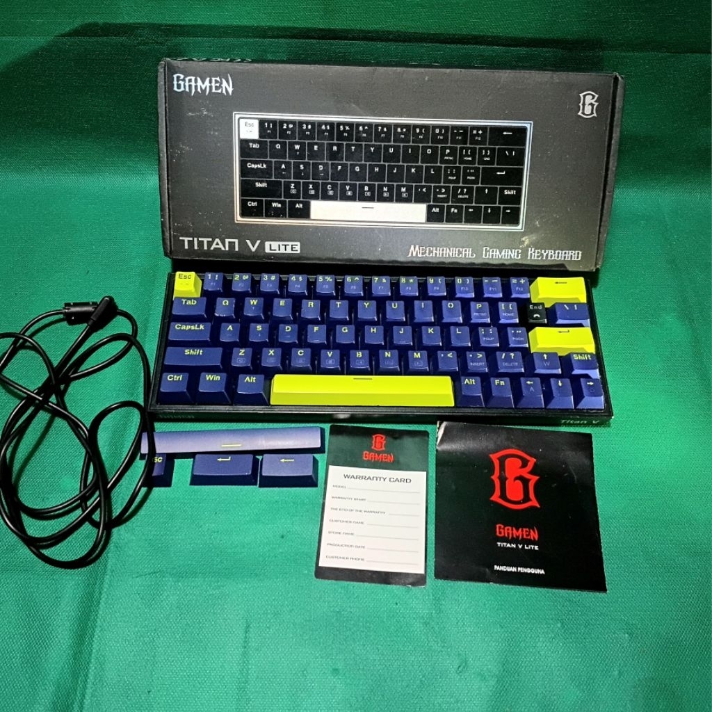 GAMEN TITAN 5 LITE Blue Switch คีย์บอร์ดเกมกล | มือสอง | NORMAL NORMAL NORMAL