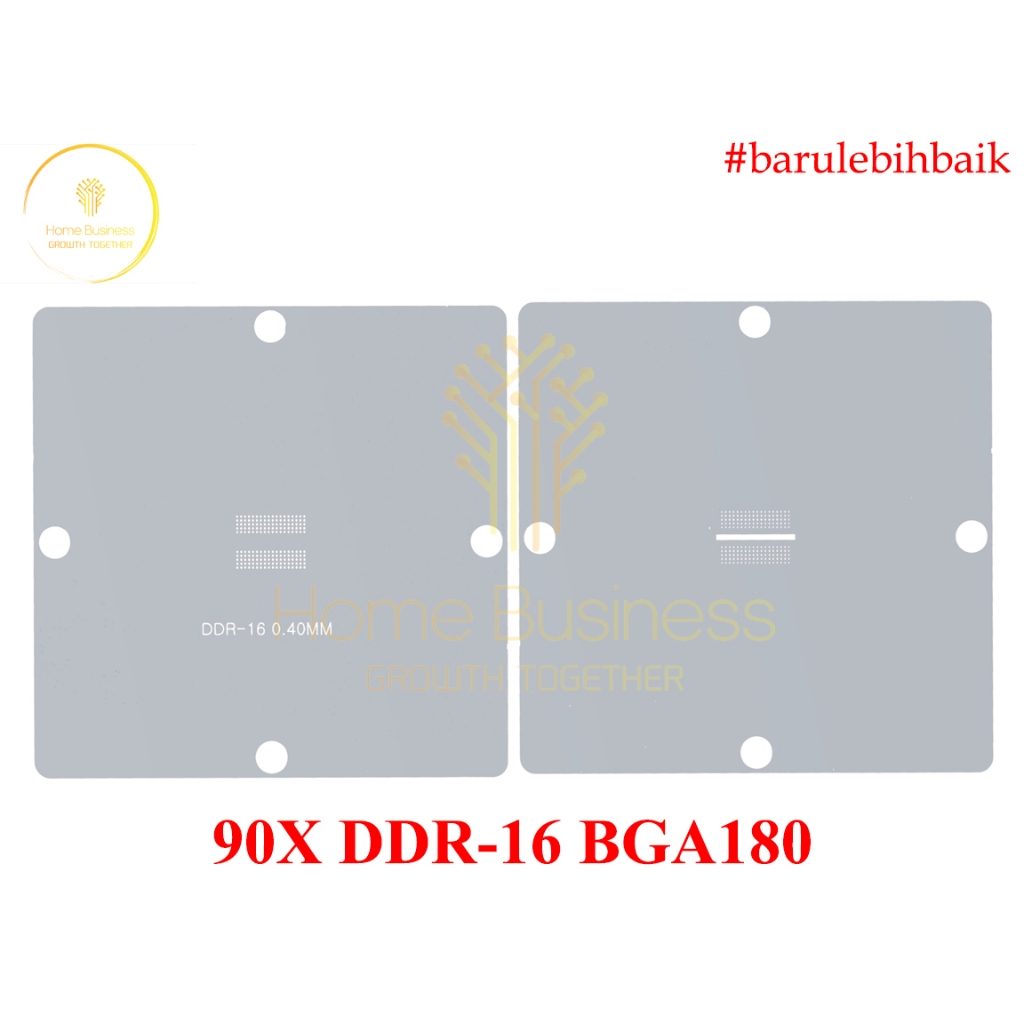 ลายฉลุ Reballing แม่พิมพ์ BGA แผ่น 90X BGA 180 DDR-16 DDR6 DDR6 GDDR6 DDR 6 BGA180 90x90 มม.ลายฉลุ R