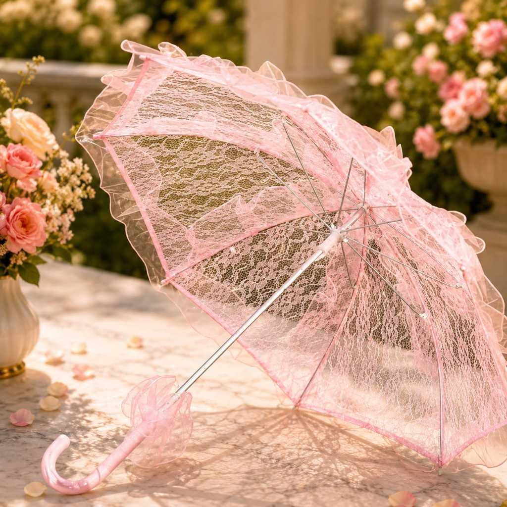 BRUCADE LACE UMBRELLA / WEDDING UMBRELLA / BRIRAL ACCESSORIES UMBRELLA