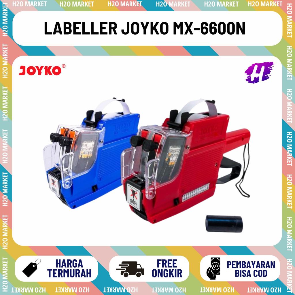 MESIN [H2O] Joyko 2 แถว 10 หลักเครื่องติดฉลากราคา MX-6600N / MX 6600N / MX6600N