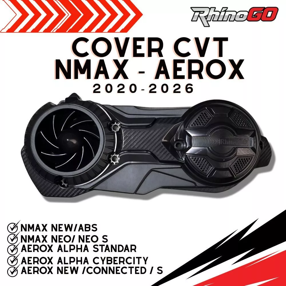 Rhinogo- ฝาครอบ cvt nmax/aerox ใหม่ 2020-2026 การปรับเปลี่ยน racing stylist รถจักรยานยนต์