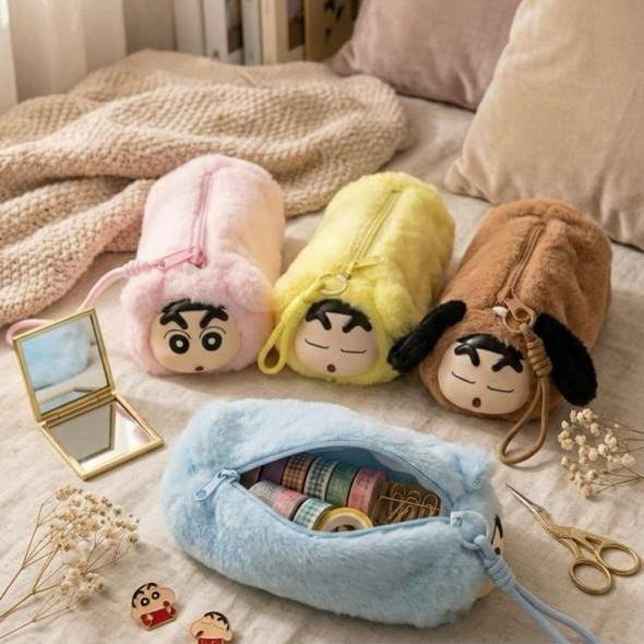 Sinchan Fur Hanging Pouch กล่องดินสอ
