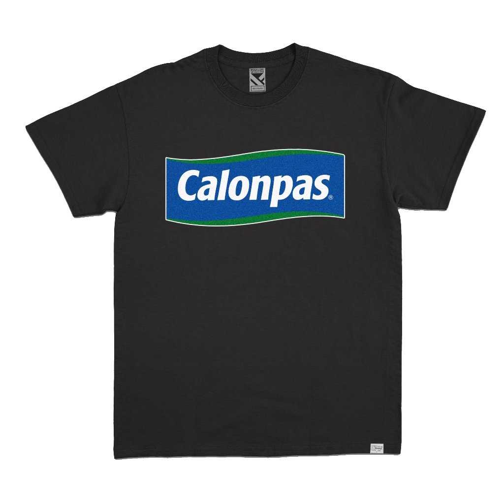 เสื้อยืด Calonpas Pletan โลโก้ Salonpas เสื้อยืดสีดําล้อเลียนคําตลก ZeroTwentyTwo