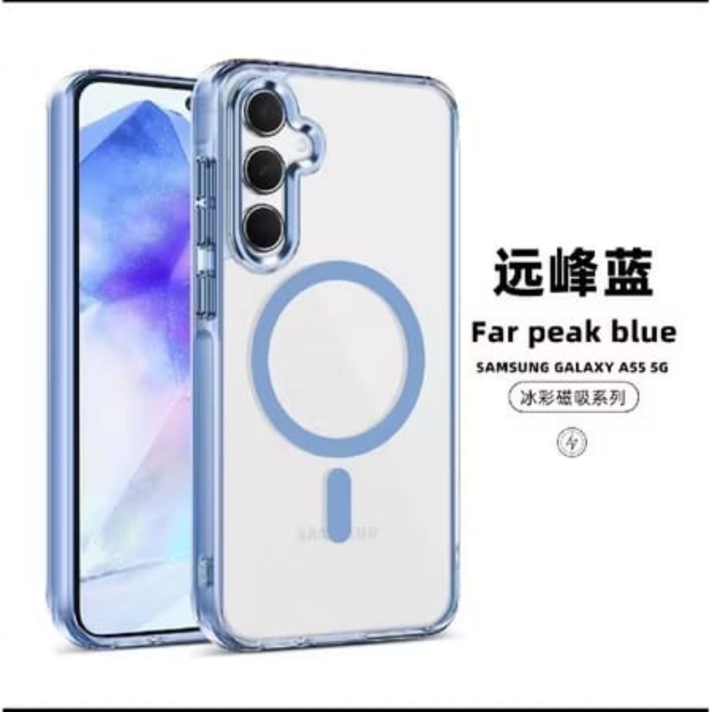 CASING SAMSUNG A06 4G 5G A16 A17 CASE CRYSTAL MAGSAFE MAG MAG MAGNETIC ACRYLIC CASE TPU COVER