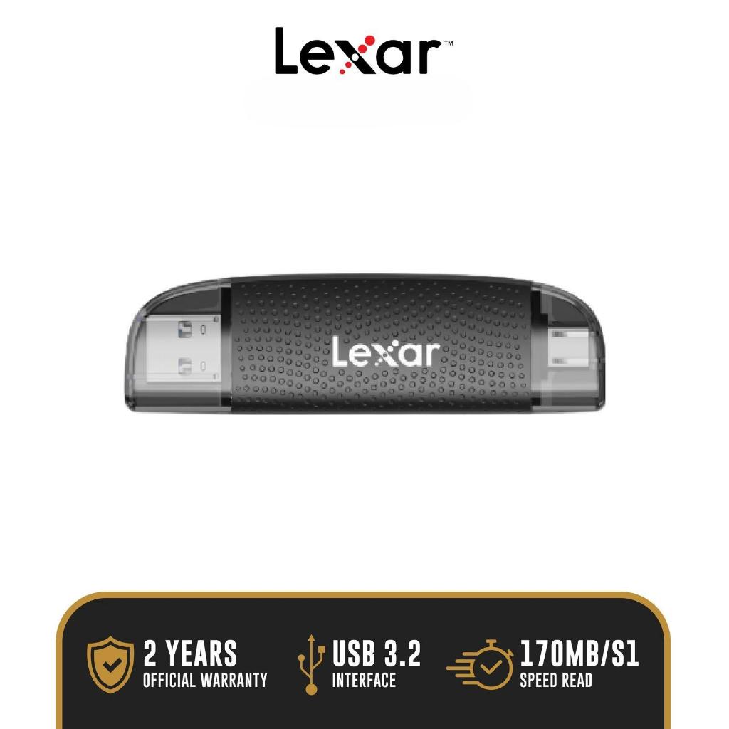 Lexar Card Reader 2 in 1 Dual Slot MicroSD + SD Card To Type-C & USB 3.2 - LRW310X