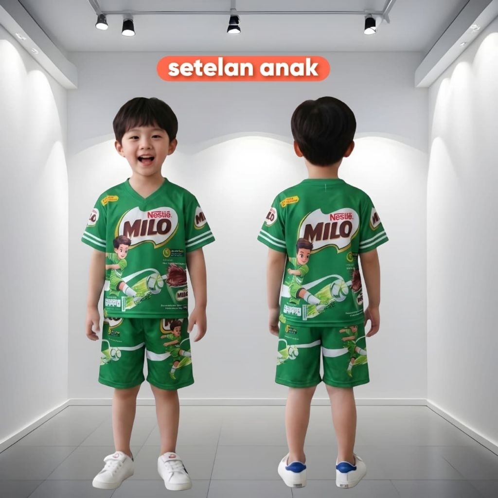 COOL AND TRENDY CHILDRENS SUIT FULL PRINT PICTURE " MILO"