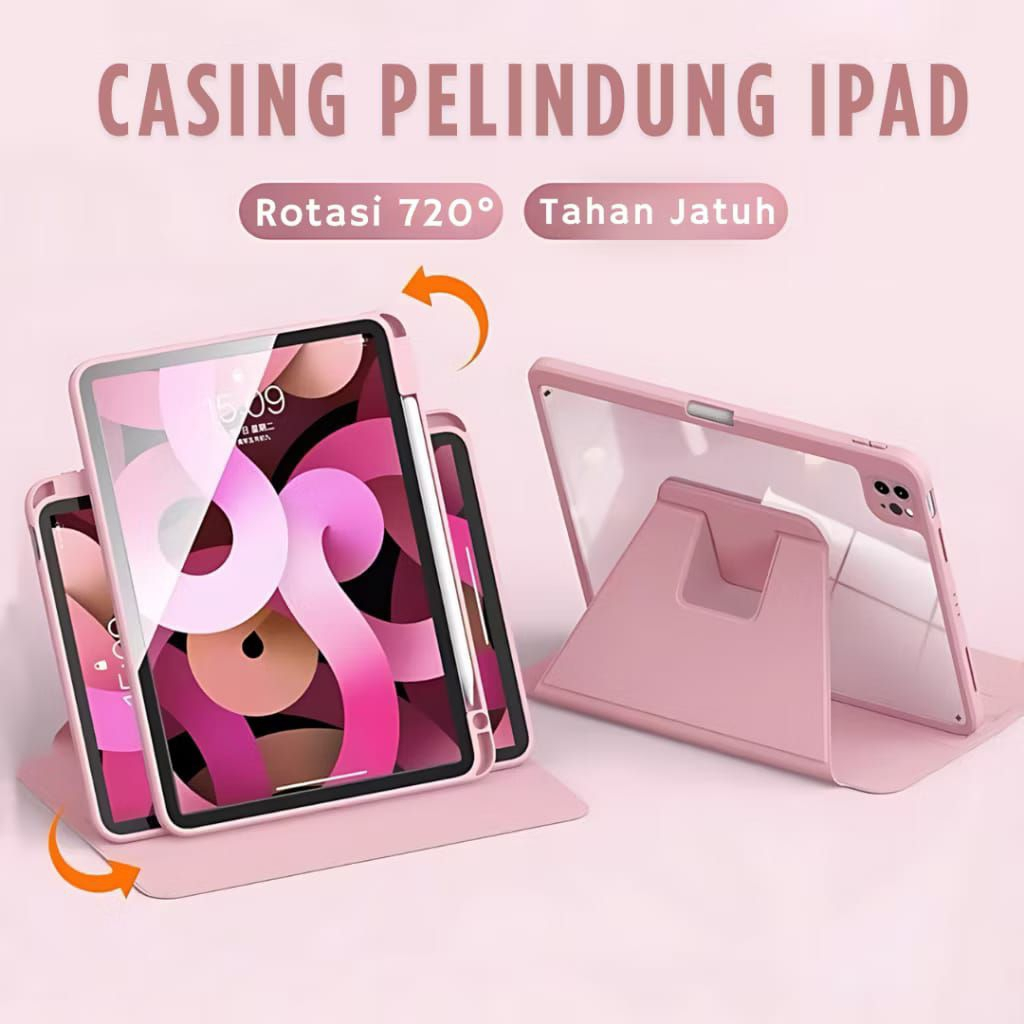 TAB TABLET 360 Casing° หมุนพลิกอะคริลิค TAB เคสแม่เหล็ก REDMI PAD SE