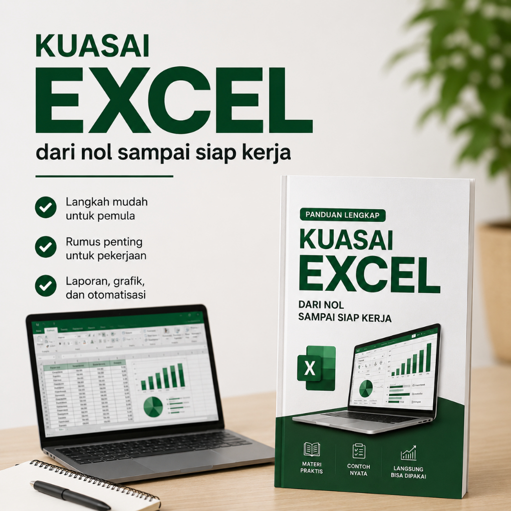 หนังสือ Excel + AI สําหรับผู้เริ่มต้นจากศูนย์ไปทํางาน | Bonus Excel File & เทมเพลตพร้อมใช้งาน